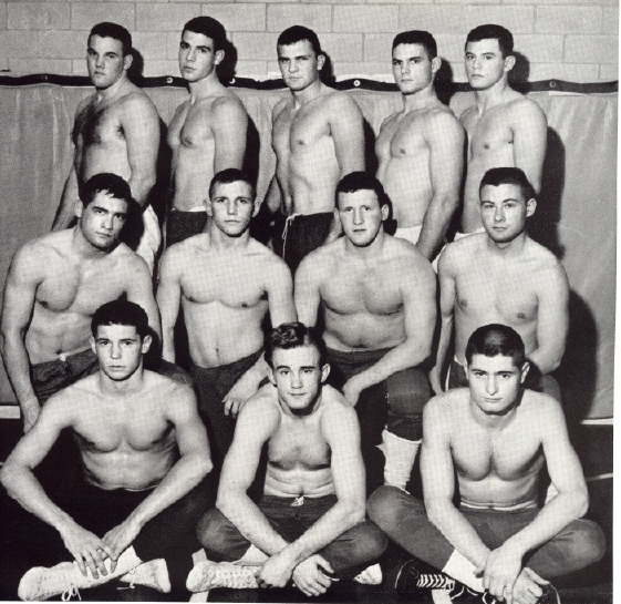 1962 Varsity Wrestling...L-R
Top 2nd John Booth...Middle 3rd Jack Watson